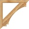 Ekena Millwork Imperial Traditional Rough Sawn Bracket w/ Offset Brace, Western Red Cedar, 6"W x 44"D x 44"H BKT0604X44X44IMP01RWR - alternate 4